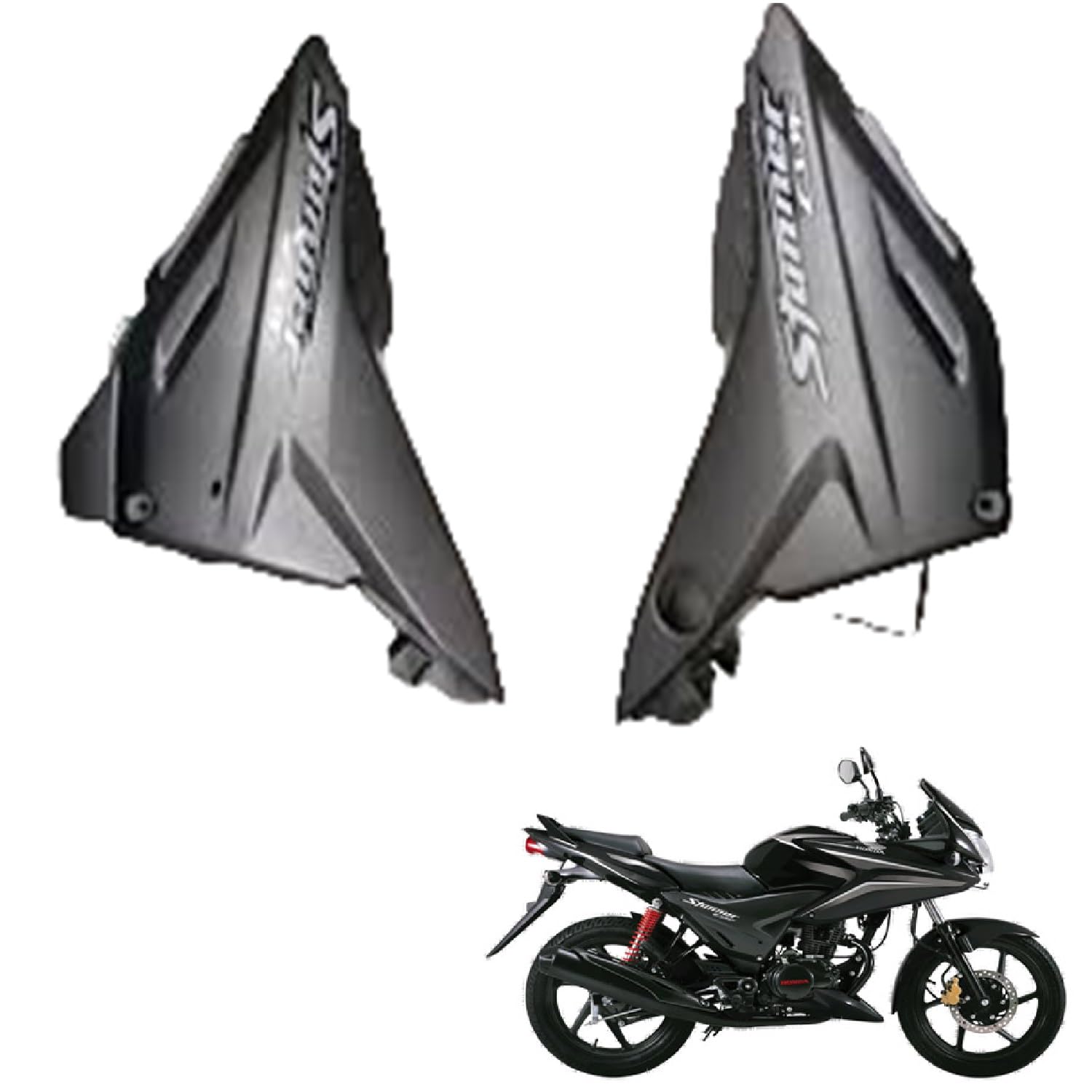 Zombieeast Bike Side Panel/Sidepannel Black Compatible with